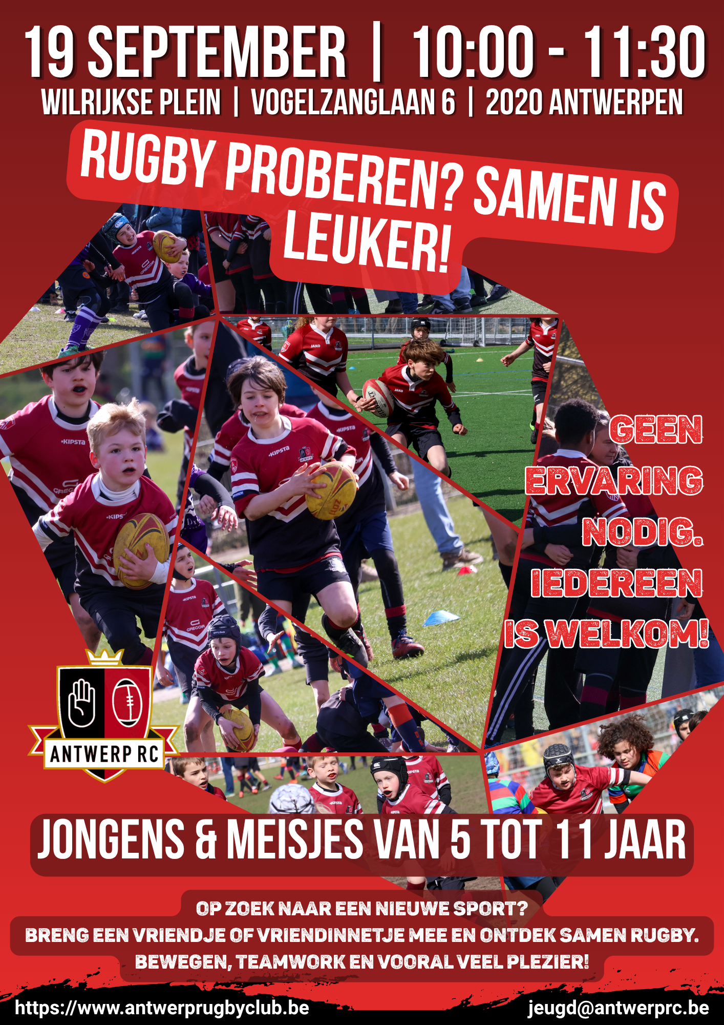 Vriendjesdag: ontdek rugby samen met je vrienden!